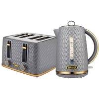 Tower Empire 4 Slice Toaster & in Grey | Size: A