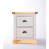 Cabinet Bits Bomporto 2 Drawer Bedside Table in Light Grey
