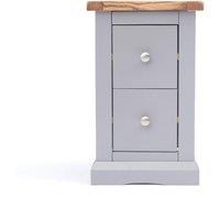 Cabinet Bits Rocca 2 Drawer Petite Bedside Table in Grey
