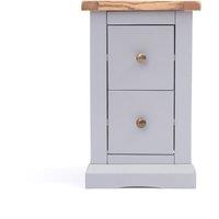Cabinet Bits Rocca 2 Drawer Petite Bedside Table in Grey
