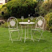 Scottish Everlastings Ltd Cream Mosaic Bistro Set