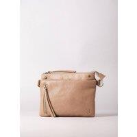 Lakeland Leather Women's 'Harstone' Mini Leather Cross Body Bag in Taupe