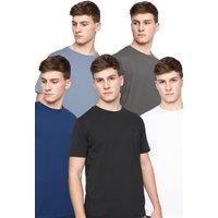Bewley&Ritch Men's Bonucci T-Shirt 5 Pack-A | Size: Large
