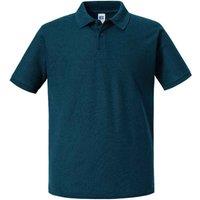 Russell Men's Authentic Pique Polo Shirt in Blue | Size: Large