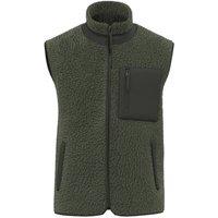 Native Spirit Men's Sherpa Body Warmer in Khaki | Size: 3XL