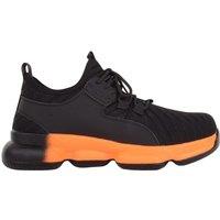 ABSOLUTE FOOTWEAR Men's Mens Slip On Lightweight Sports Lace Up Mesh Steel Toecap Trainers in Black | Size: 13