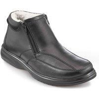 Chums Men's Thermal Fur Lined Twin Zip Boot in Black | Size: 7