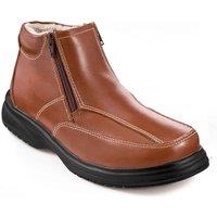 Chums Men's Thermal Fur Lined Twin Zip Boot in Tan | Size: 9