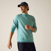 Regatta Men's Nithsdale Printed Crew Neck Sweatshirt in Mint | Size: Medium