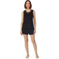 DKNY Women's Sleeveless crew tank & short boxer pyjama set in black | Size: Medium
