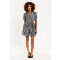 House of Holland Women's V Neck Mini Dress in Grey | Size: 6
