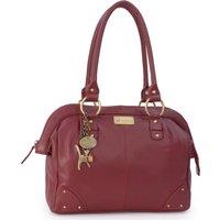 Catwalk Collection Handbags Women's Doctor Large Leather Handbag in Red