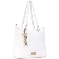 Catwalk Collection Handbags Women's Sofia Quilted Leather Handbag in White | Size: Large