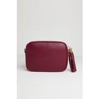 Betsy & Floss Women's "Verona' Crossbody Tassel Bag in Burgundy