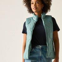 Regatta Women's Carlotte Water-Repellent Quilted Gilet in Teal | Size: 8