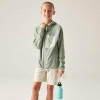 Dare 2b Expedition Full Zip Hooded Midlayer in Pale Green | Size: 5-6 Years