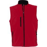 SOL'S Men's Rallye Soft Shell Bodywarmer Jacket in Red | Size: Large