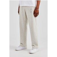 Cernucci Men's Embroidered C Straight Leg Jogger - Ash Grey | Size: Medium