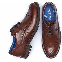 Moshulu 'Bennett' Men's Leather Brogue Shoes in Brown | Size: 8