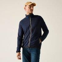 Regatta Men's Malton Full Zip Marl Fleece in Mid Navy | Size: Small