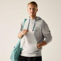 Regatta Men's Cline Graphic Over the Head Hoody in Pale Grey | Size: 2XL
