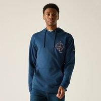 Regatta Men's Cline Graphic Over the Head Hoody in Dark Blue | Size: Large