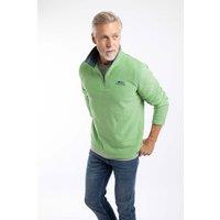 Weird Fish Men's Newark 1/4 Zip Grid Fleece in Bright Green | Size: XL