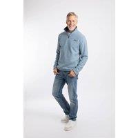 Weird Fish Men's Newark 1/4 Zip Grid Fleece in Light Blue | Size: 4XL