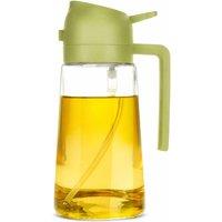 Dyzi Olive Oil Sprayer & Pourer 470ml Plastic Kitchen Bottle in Green