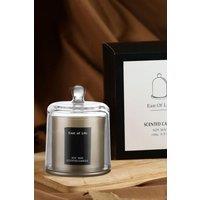 Living and Home Soy Wax Lychee & White Tea Scented Candle Home Fragrance in Grey