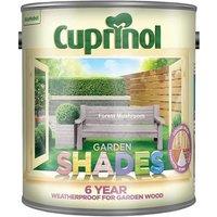 Cuprinol Garden Shades Forest Mushroom 2.5 Litre in Grey | Size: 2.5L