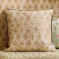 Voyage Maison Zephyr Printed Velvet Cushion in Beige | Size: 50 cm x 50 cm