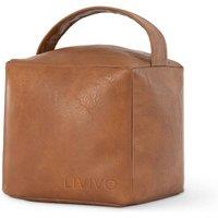 LIVIVO Weighted Cube Door Stopper Tan