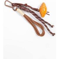 Sarta Croissant Clip On Bag Charm in Brown