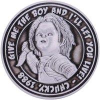 Chucky Edition Collectible Coin in Metallic Silver
