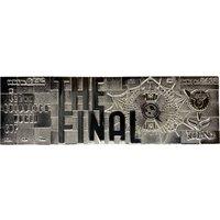 Harry Potter Limited Edition .999 Silver Plated Replica Quidditch World Cup Ticket in Metallic Silver