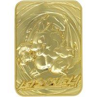 YU-GI-OH! Limited Edition 24k Gold Plated Baby Dragon Metal Card in Metallic Gold