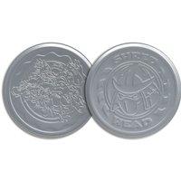 Teenage Mutant Ninja Turtles Set of 4 Embossed Metal Coasters in Metallics
