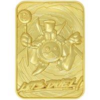 YU-GI-OH! Limited Edition 24k Gold Plated Time Wizard Metal Card in Metallic Gold