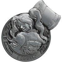 DC Limited Edition Harley Quinn 30th Anniversary Medallion in Metallic Silver