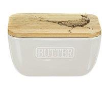 Selbrae House White Butter Dish - Pheasant | Size: 140 cm x 90 cm