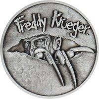 A Nightmare On Elm Street Freddy Krueger Limited Edition Medallion in Metallic Silver