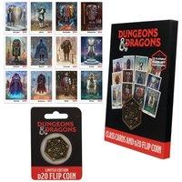 Dungeons & Dragons Class Cards & D20 Flip Coin