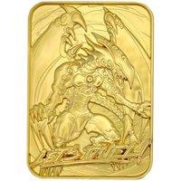 YU-GI-OH! Limited Edition 24k Gold Plated Gandra the Dragon of Destruction Metal Card in Metallic Gold
