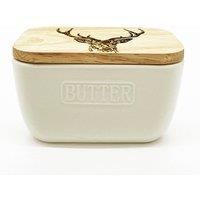 Selbrae House White Butter Dish - Stag Prince | Size: 140 cm x 90 cm