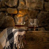Selbrae House 2 Glass Tumblers - Stag Prince in Clear