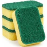 SHEDS AND FENCE LTD DL 4pk Scourer Refills - Replacement Kitchen Cleaning Pads in Green | Size: 20 cm
