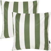 icon 2 Pack Cushion 43x43 Kyoto Fabric, Stripe, Olive