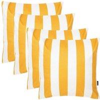 icon 4 Pack Cushion 43x43 Kyoto Fabric, Stripe, Yellow