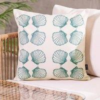 icon Cushion 43x43 Kyoto Fabric, Small Sea Shell in Cream